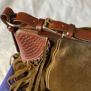 Gorgeous vintage Dooney & Bourke suede bag